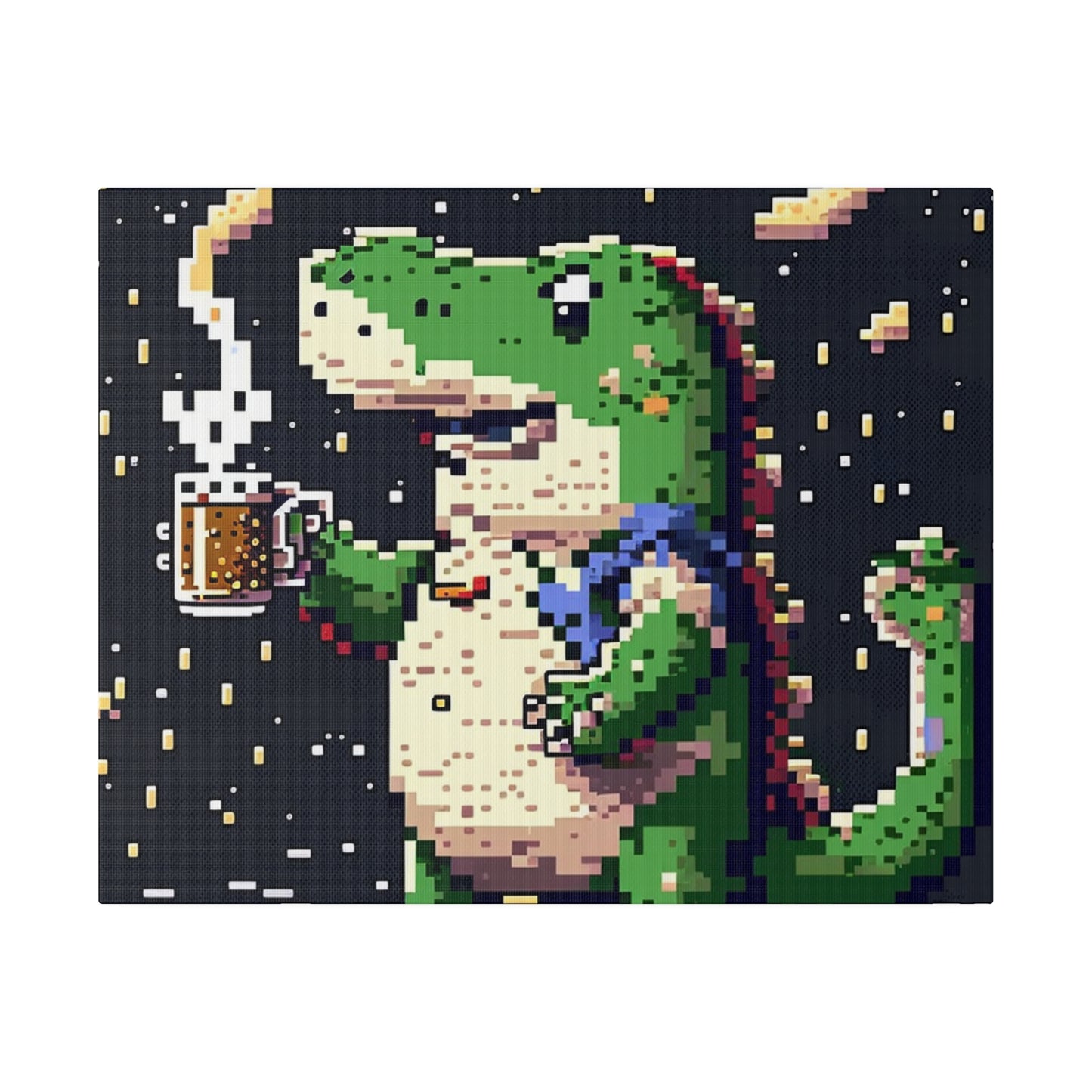 Crocodile with Beer#1 - Canva