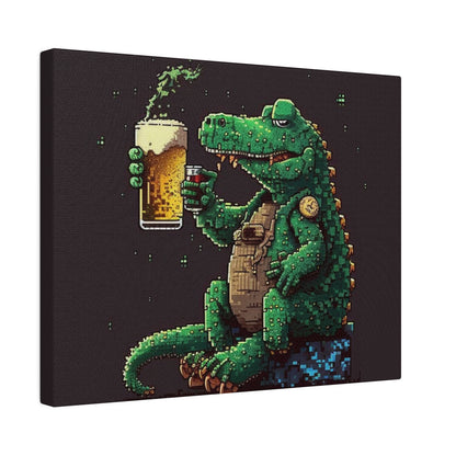 Crocodile with Beer#2 - Canva