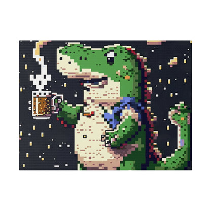 Crocodile with Beer#1 - Canva