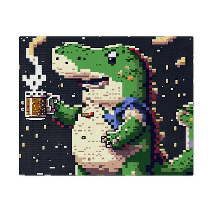 Crocodile with Beer#1 - Canva