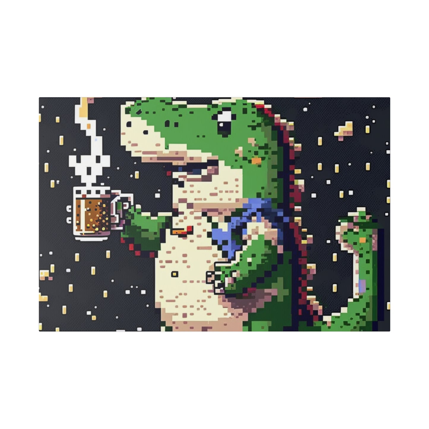 Crocodile with Beer#1 - Canva