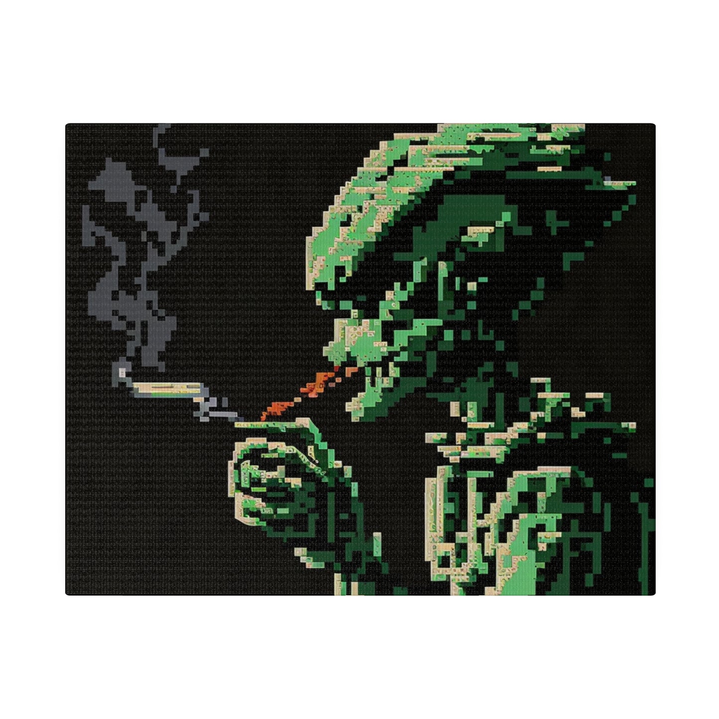 smoking Alien - Canva