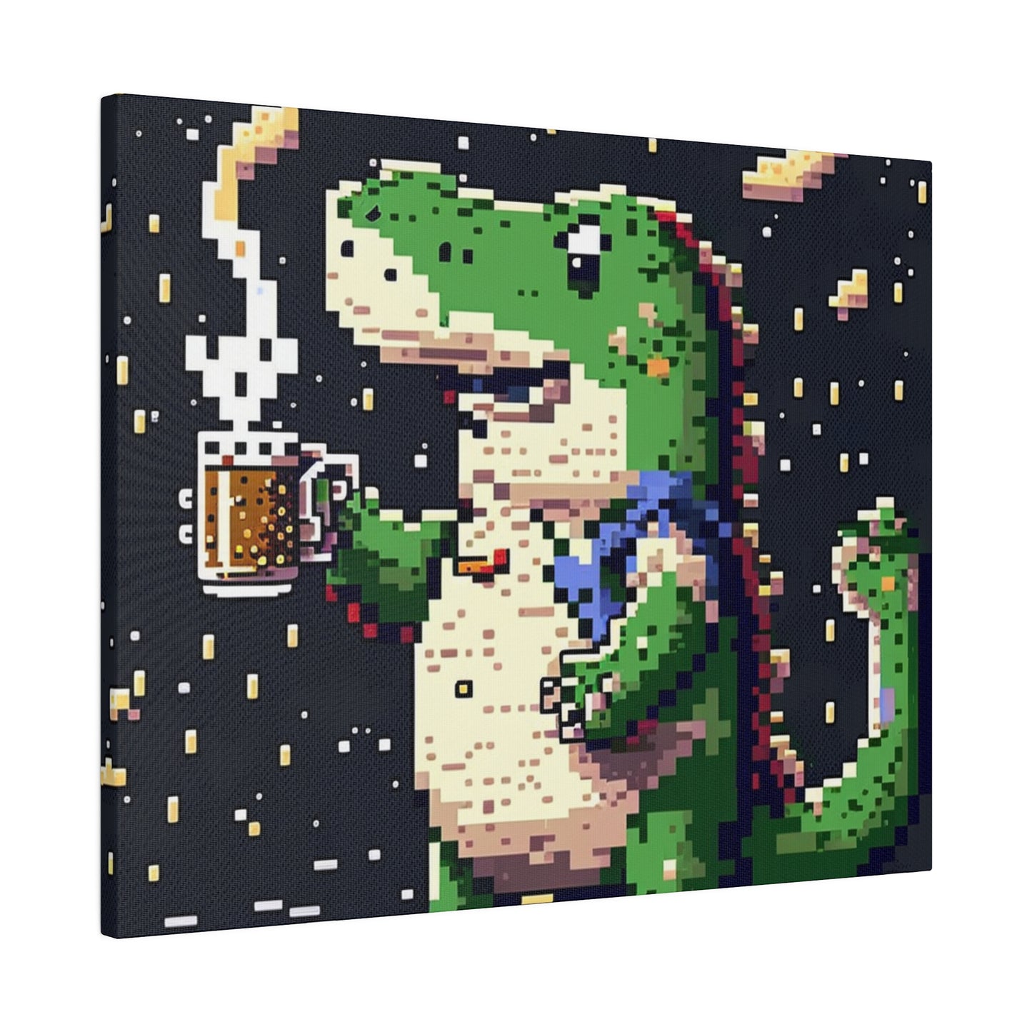 Crocodile with Beer#1 - Canva